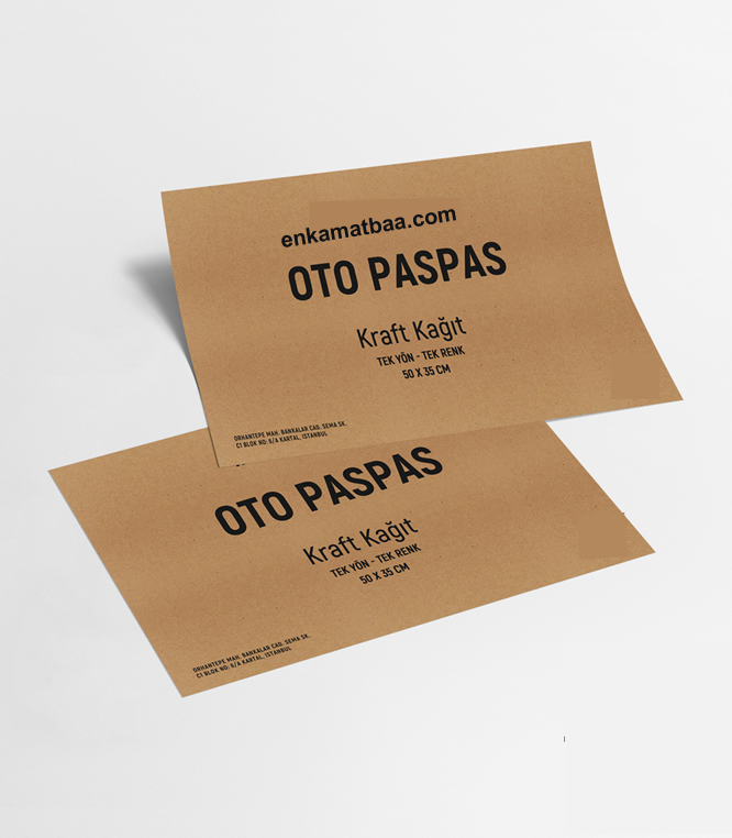 Kraft Kağıt Oto Paspası
